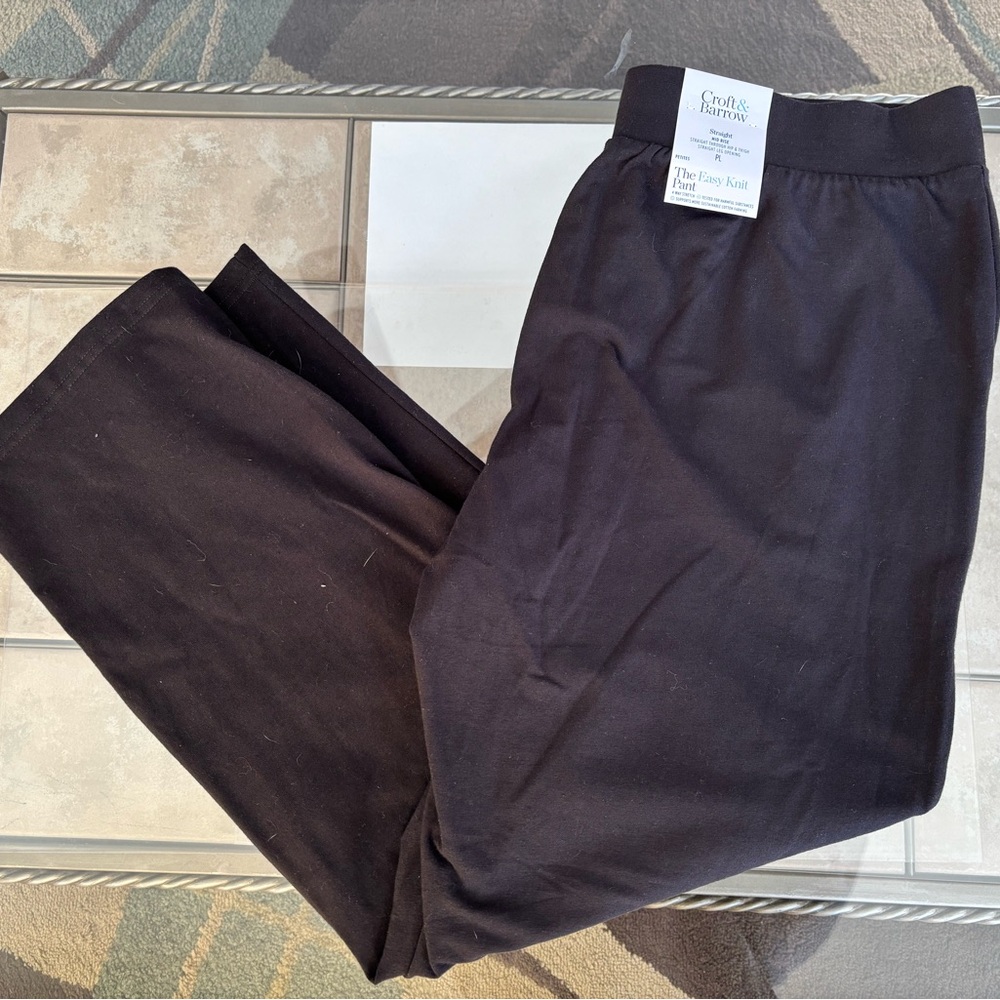 NWT - Croft & Barrow Easy Knit Pant - Petite Large